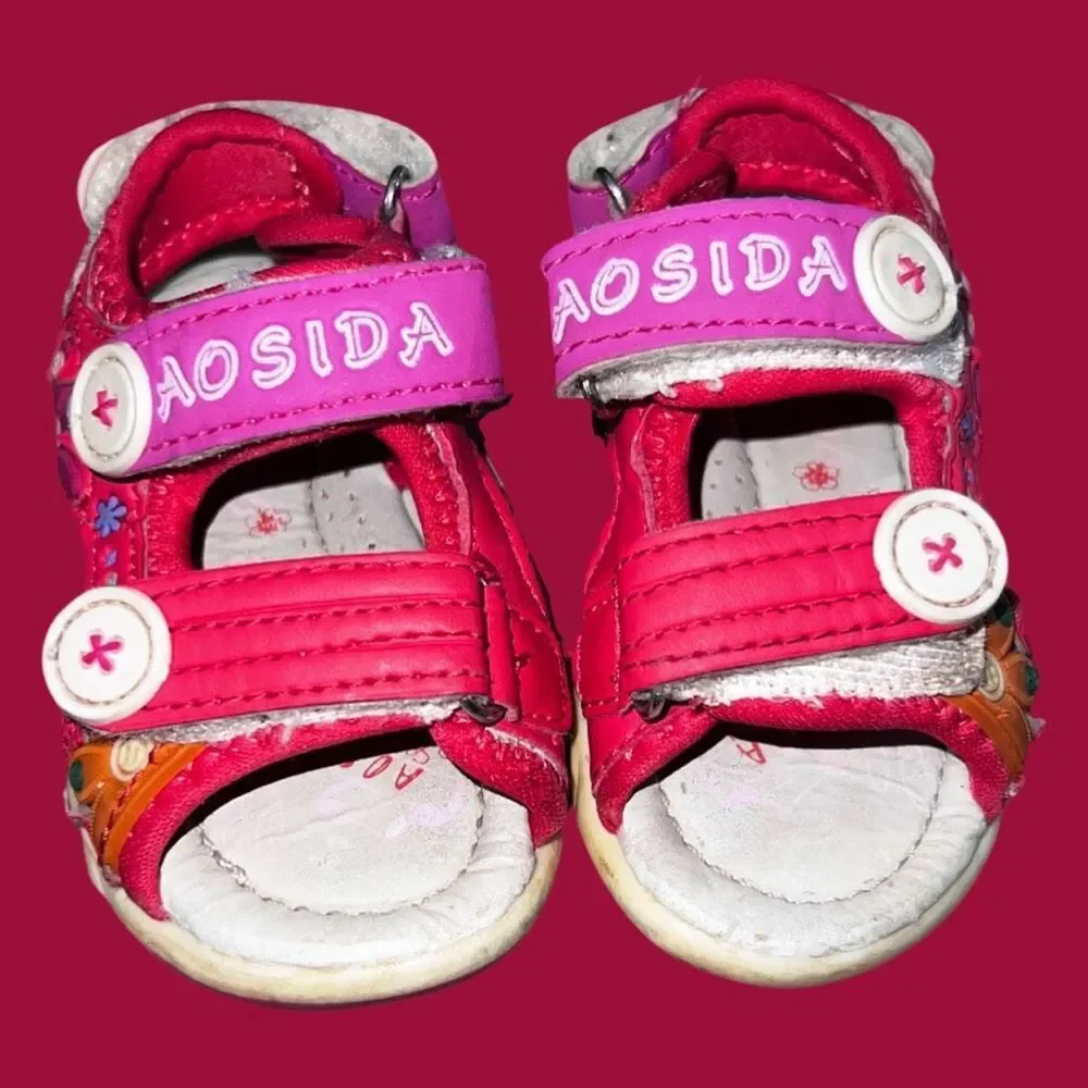 Aosida Adjustable Spring Flower Sandal Size 4 4.5